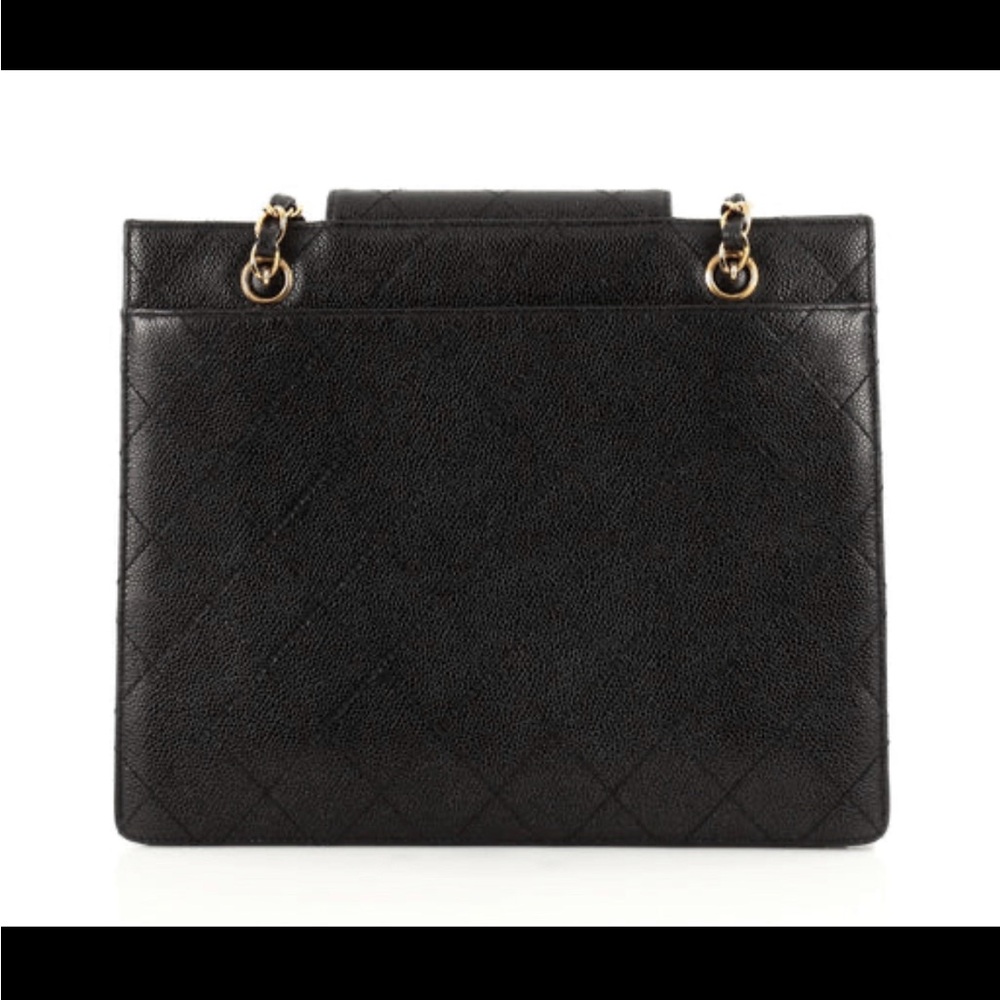 Chanel, Vintage Quilted Caviar Bag, Interlocking CC, Gold-Tone. Stunning ❣️ - Picture 2 of 13